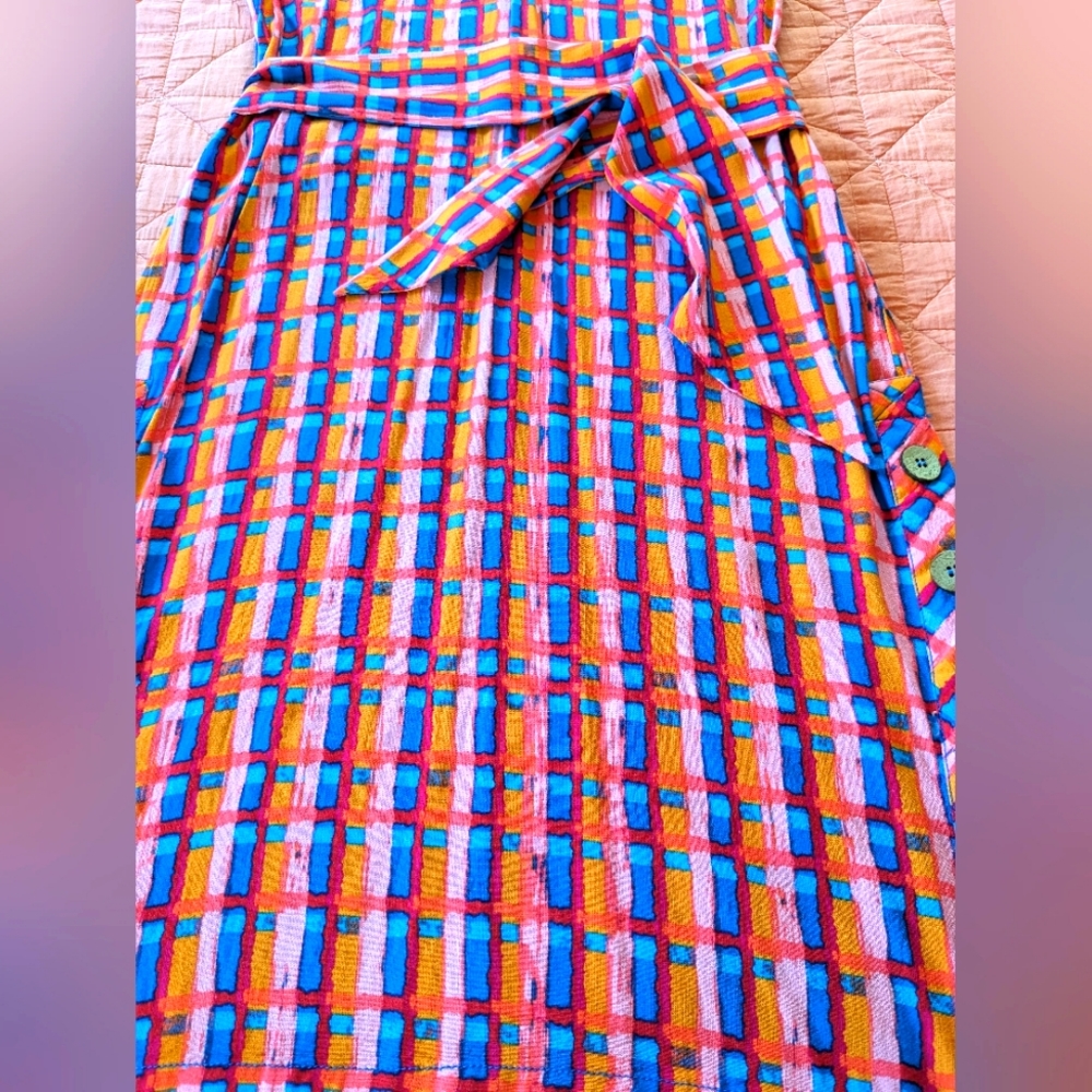 NWOT Anthropologie Abstract Midi Dress - Picture 7 of 10
